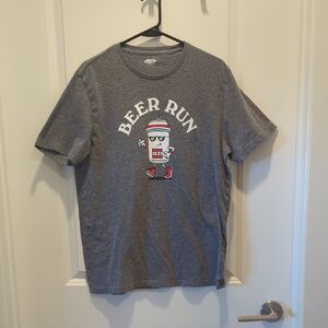 Old Navy Charcoal Beer Run Tee